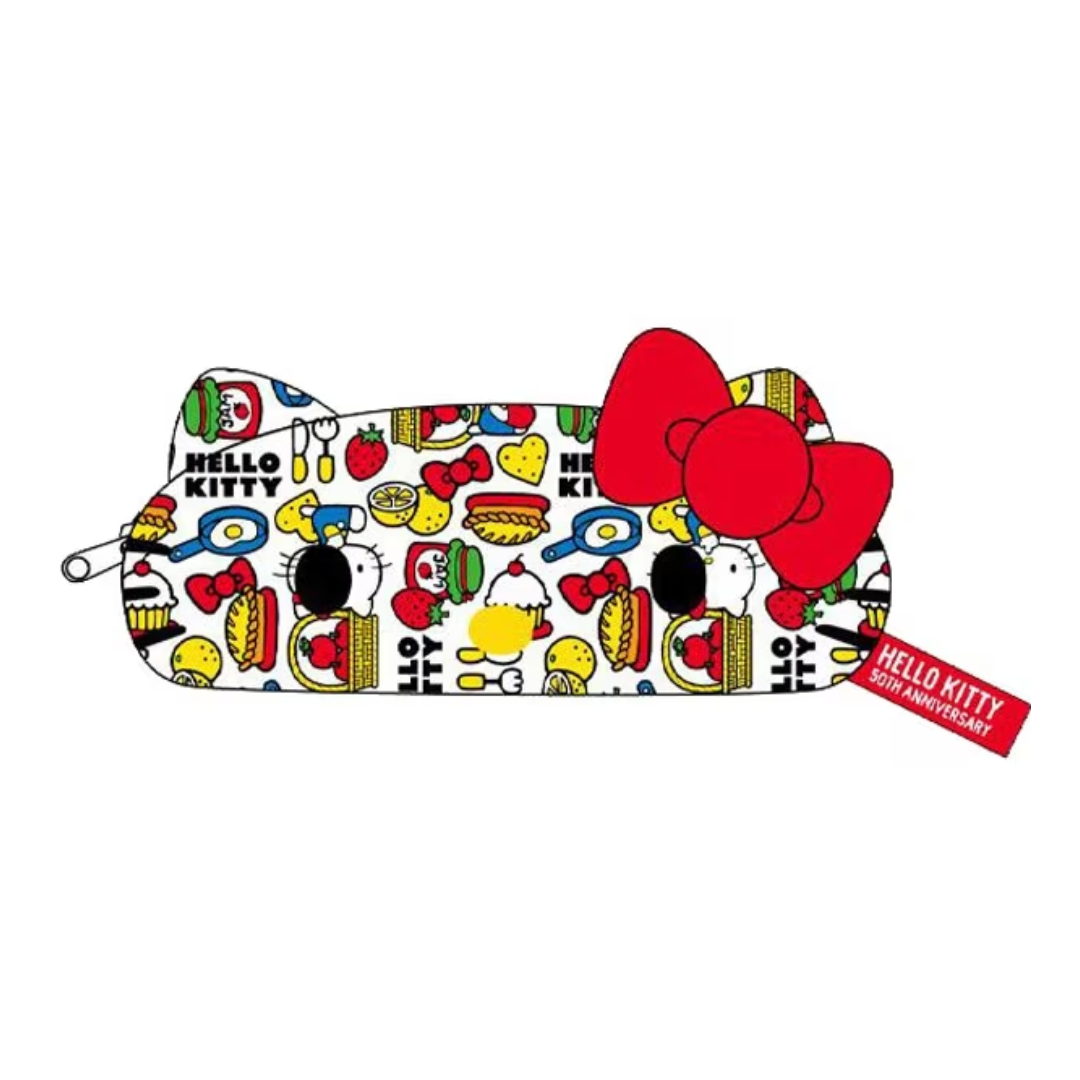 Hello Kitty (50TH Series) Face Pen Pouch Colorful - TokuDeals