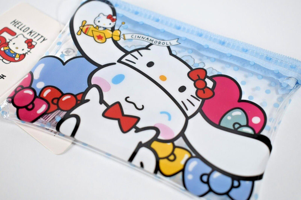 Cinnamoroll Flat Zipper Pouch Bag (HK 50th Anniversary) - TokuDeals