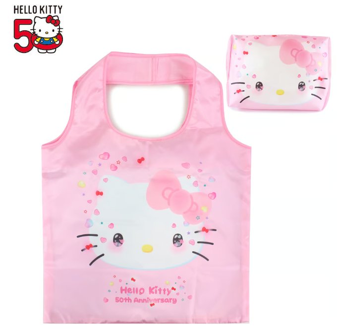 Hello Kitty 50th Anniversary Eco Bag with Pouch, "The Future in Our Eyes" Collection - TokuDeals