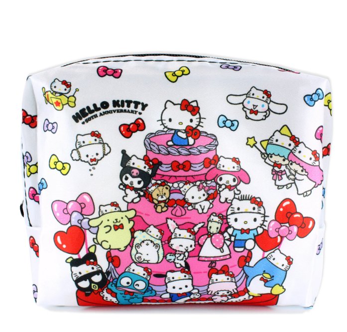 Hello Kitty 50th Anniversary Eco Bag with Pouch – "The Party Cake Pattern" Collection - TokuDeals