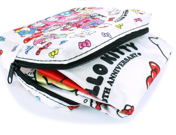 Hello Kitty 50th Anniversary Eco Bag with Pouch – "The Party Cake Pattern" Collection - TokuDeals