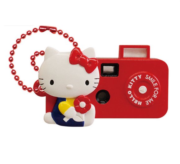 Hello Kitty 50th Anniversary Nostalgic Miniature Camera Keychain - Camera Design - TokuDeals