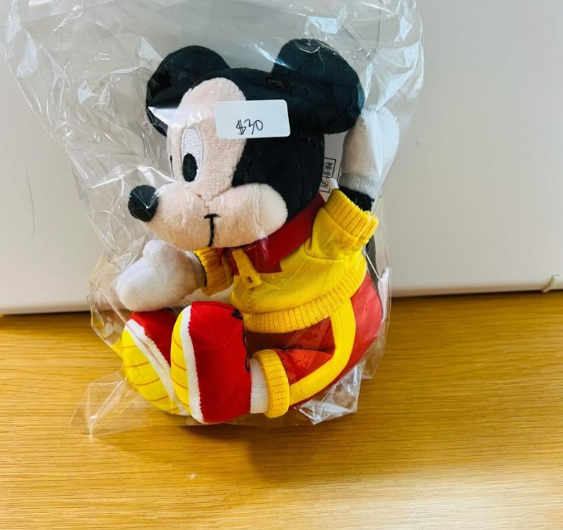 Mickey Sitting Plush Toy - Disney Japan Store x Nissin Cup Noodle Collaboration Limited Edition - TokuDeals