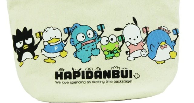 (Pre - Order) Canvas Lunch Bag Hapidanbui - Sanrio Characters Special Edition - TokuDeals