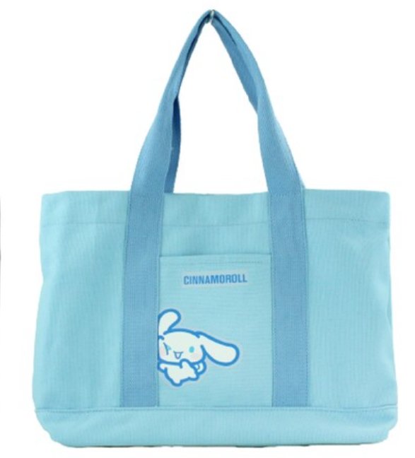 [Pre - order] Cinnamoroll Bag Sanrio Characters Canvas Divided Cinnamoroll Tote Bag - TokuDeals