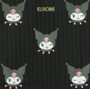 [Pre - order] Kuromi Bag Sanrio Characters Die - cut Embroidery Nubi Tote Bag - TokuDeals