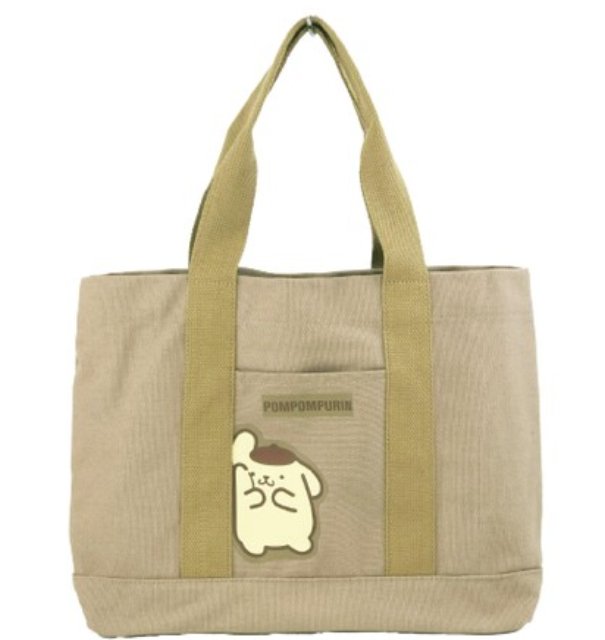 [Pre - order] Pompompurin Bag Sanrio Characters Canvas Divided Pompompurin Tote Bag - TokuDeals