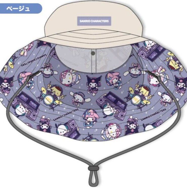 [Pre - Order] Sanrio Characters Festival Edition Bucket Hat Beige - TokuDeals