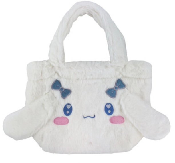 [Pre - order] Sanrio Fluffy Fur Bag Cinnamoroll Fur Handbag (H200×W300) - TokuDeals