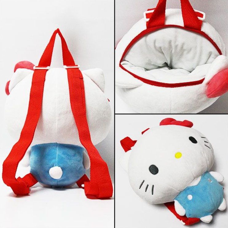 [Pre - order] Sanrio Plush Backpack Bags (Kawaii Hello Kitty Bag) - TokuDeals