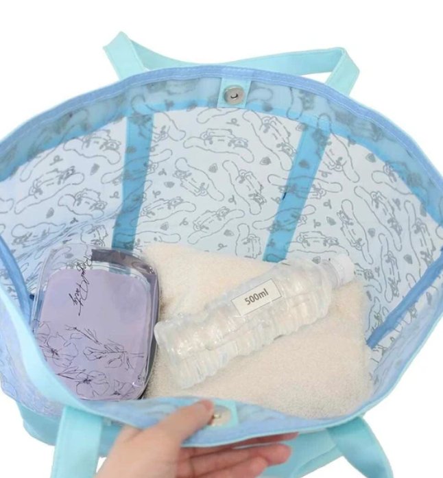 Tote Bag Cinnamoroll Tulle Flocky [2 - Layer Tote] - TokuDeals