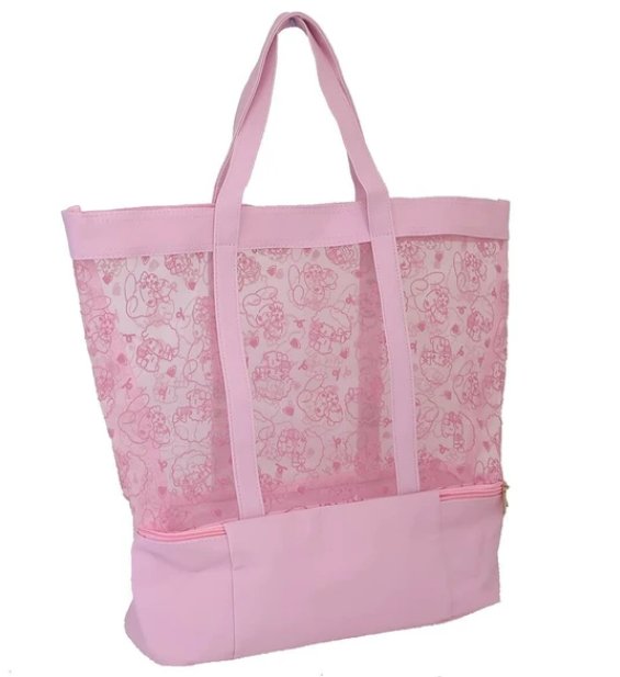 Tote Bag My Melody Tulle Flocky [2 - Layer Tote] - TokuDeals