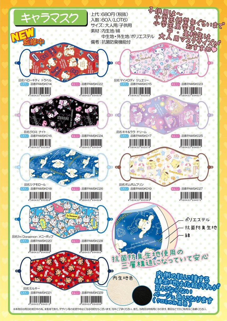 Sanrio Reusable Cloth Masks (for Adults) - TokuDeals